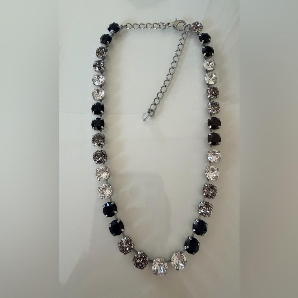 Elegant Black and Silver Necklace